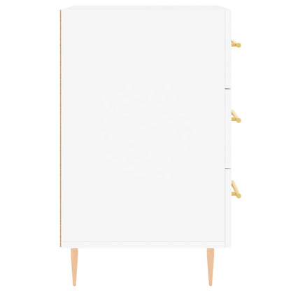 Nattbord Sengbord Hvit 40x40x66 cm