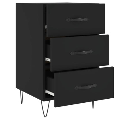 Nattbord Sengbord Svart 40x40x66 cm