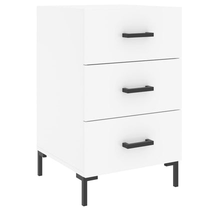 Nattbord Sengbord Hvit 40x40x66 cm