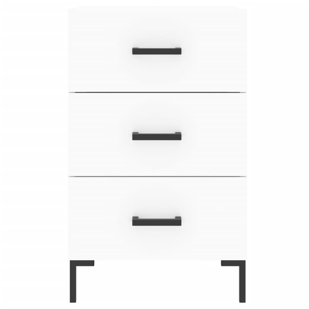 Nattbord Sengbord Hvit 40x40x66 cm