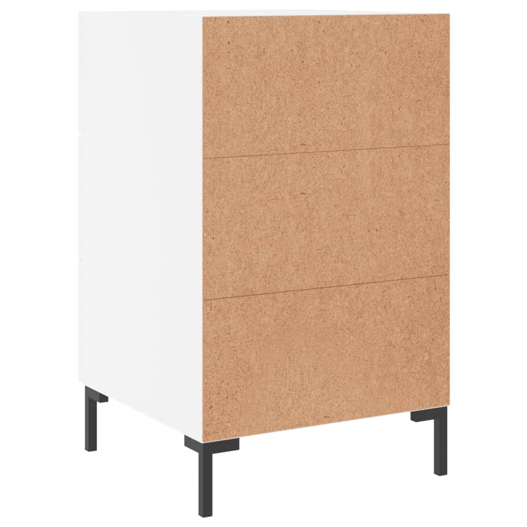 Nattbord Sengbord Hvit 40x40x66 cm