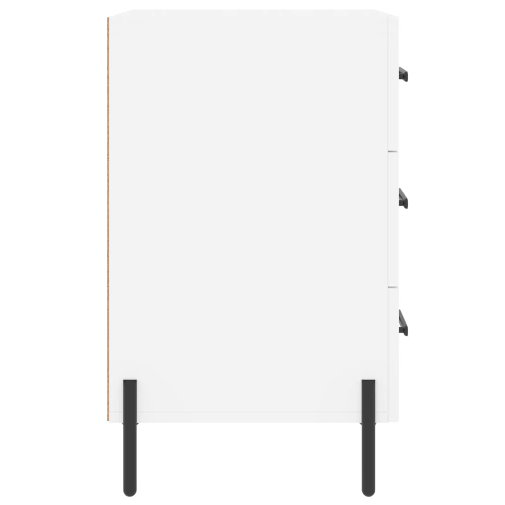 Nattbord Sengbord Hvit 40x40x66 cm