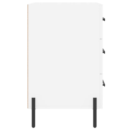 Nattbord Sengbord Hvit 40x40x66 cm