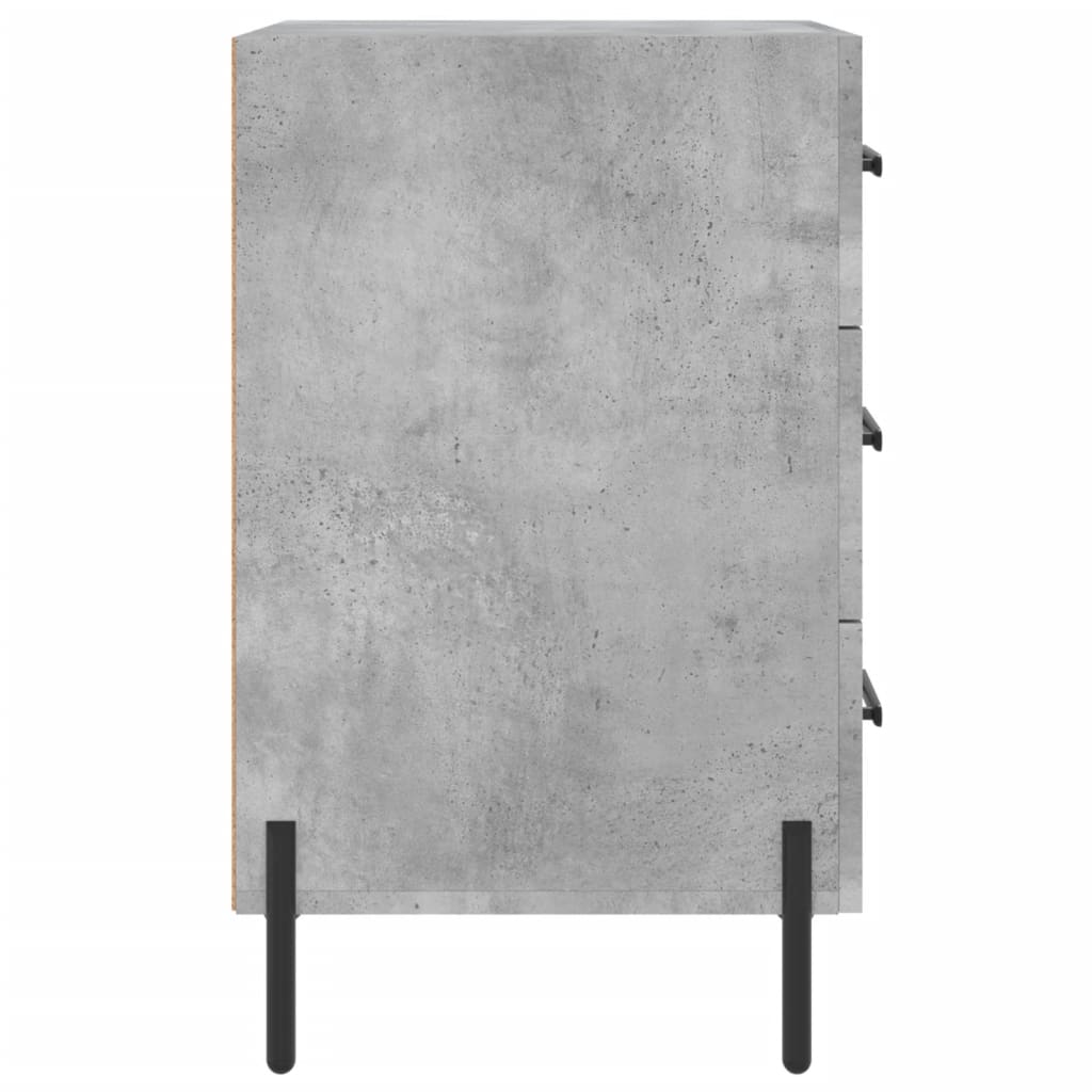Nattbord Sengbord Betonggrå 40x40x66 cm