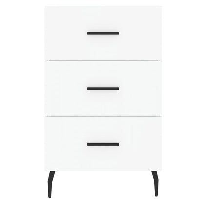 Nattbord Sengbord Hvit 40x40x66 cm