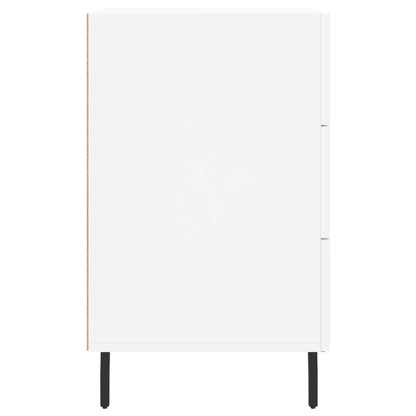 Nattbord Sengbord Hvit 40x40x66 cm