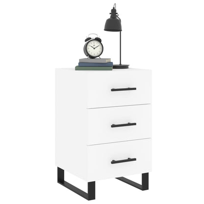 Nattbord Sengbord Hvit 40x40x66 cm
