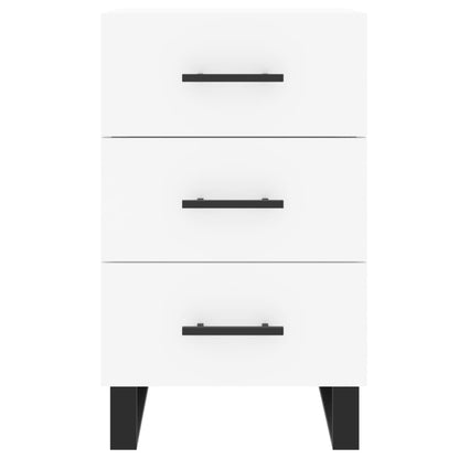 Nattbord Sengbord Hvit 40x40x66 cm
