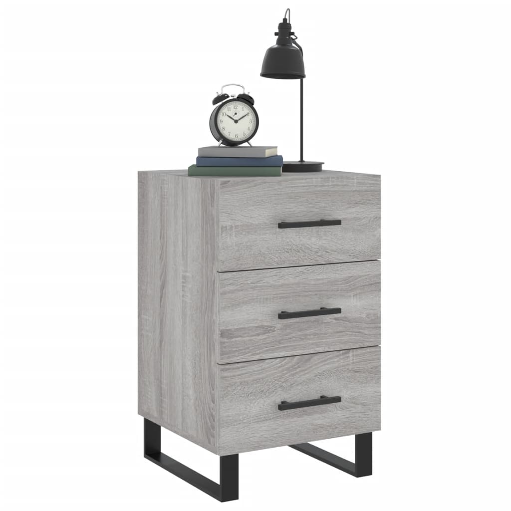 Nattbord Sengbord Sonoma Grå 40x40x66 cm