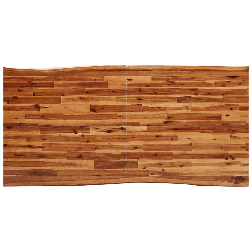 Spisebord med naturlig kant 180x90x75 cm heltre akasie