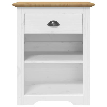 Nattbord Sengbord Brun BODO 53x38,5x67 cm heltre furu