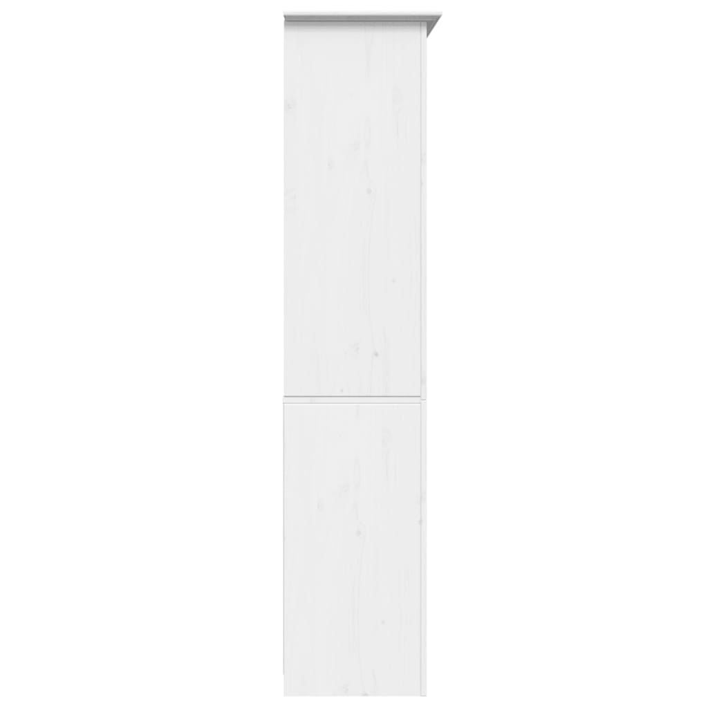 Bokhylle Hvit BODO 82x40x173 cm heltre furu