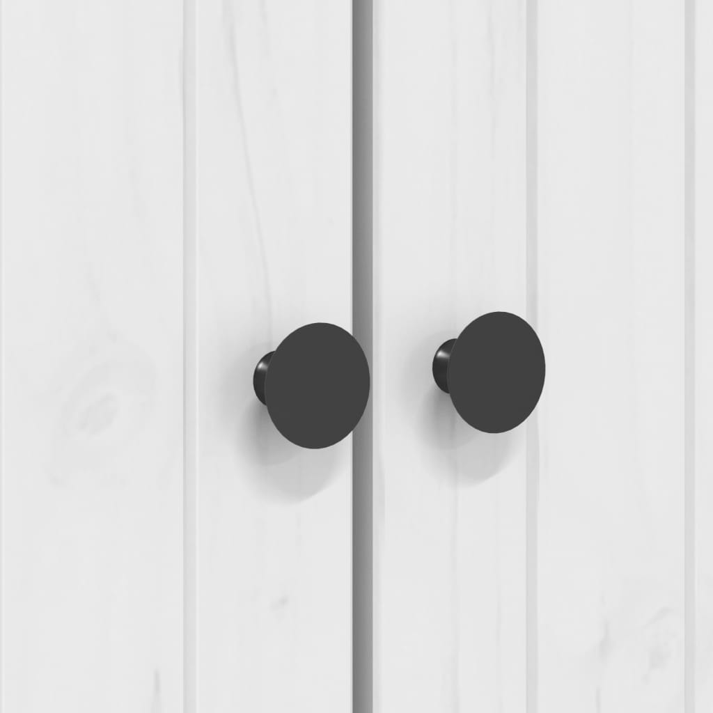 Bokhylle Hvit BODO 82x40x173 cm heltre furu