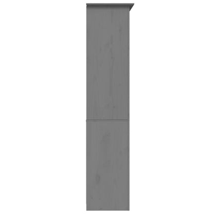 Bokhylle Grå BODO 82x40x173 cm heltre furu