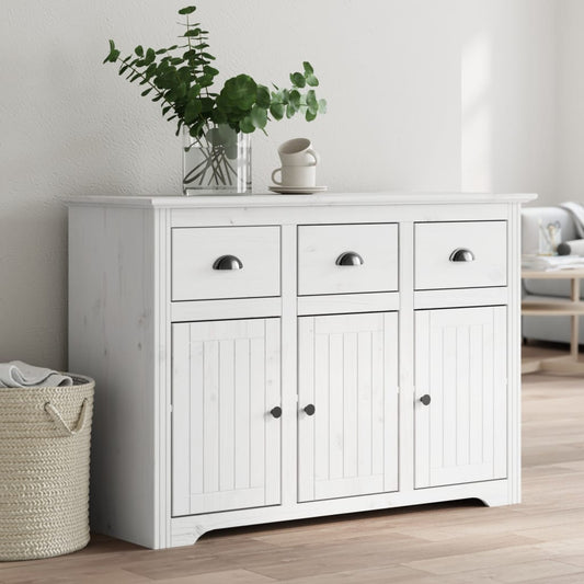 Skjenk Hvit BODO 115,5x44x80 cm heltre furu