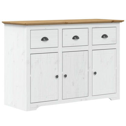 Skjenk Hvit BODO Brun 115,5x44x80 cm heltre furu