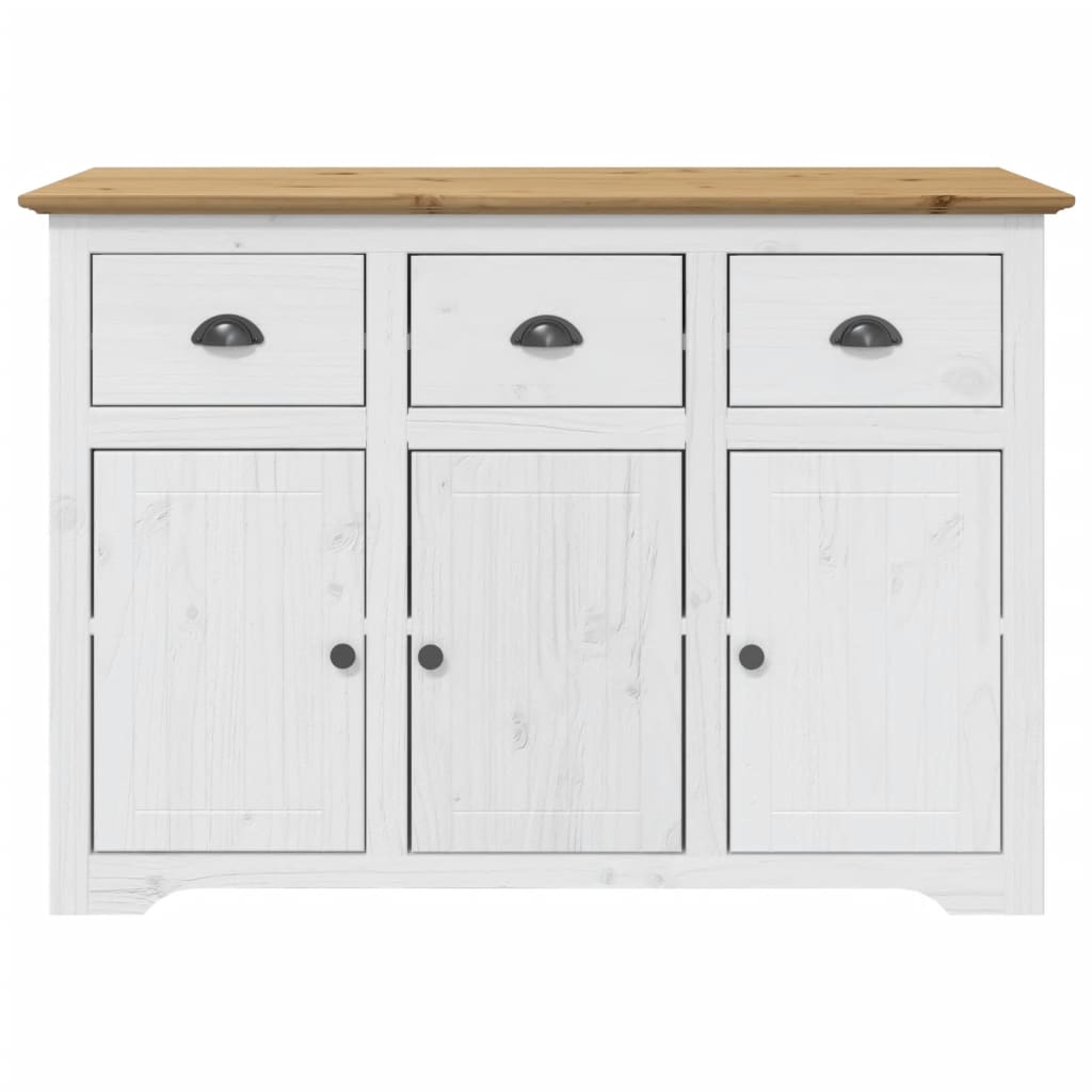 Skjenk Hvit BODO Brun 115,5x44x80 cm heltre furu