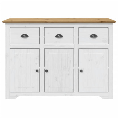 Skjenk Hvit BODO Brun 115,5x44x80 cm heltre furu