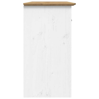 Skjenk Hvit BODO Brun 115,5x44x80 cm heltre furu