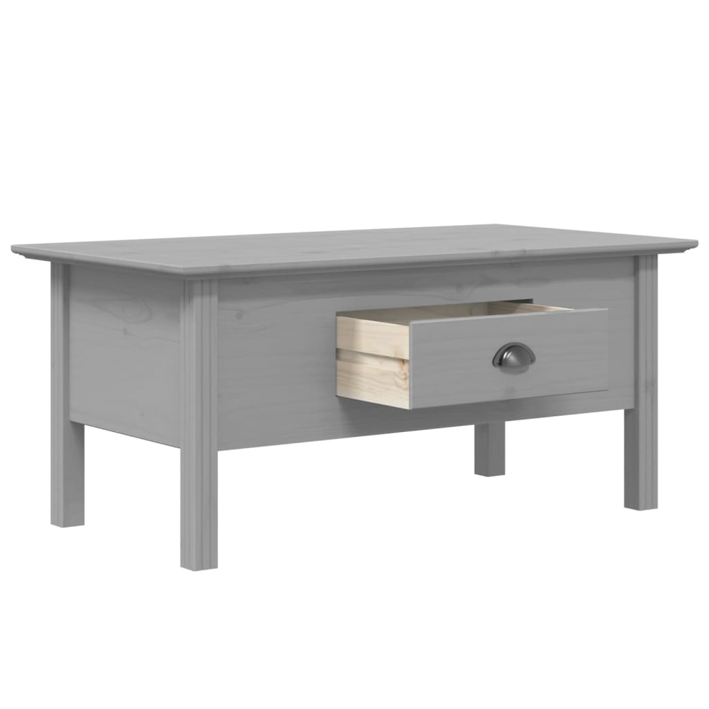 Salongbord Sofabord Grå BODO 100x55x46 cm heltre furu