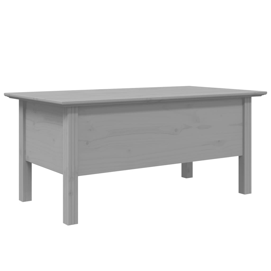 Salongbord Sofabord Grå BODO 100x55x46 cm heltre furu
