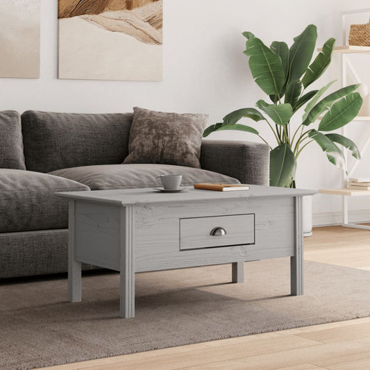 Salongbord Sofabord Grå BODO 100x55x46 cm heltre furu