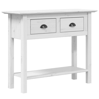 Avlastningsbord konsollbord Hvit BODO 91x35x74 cm heltre furu