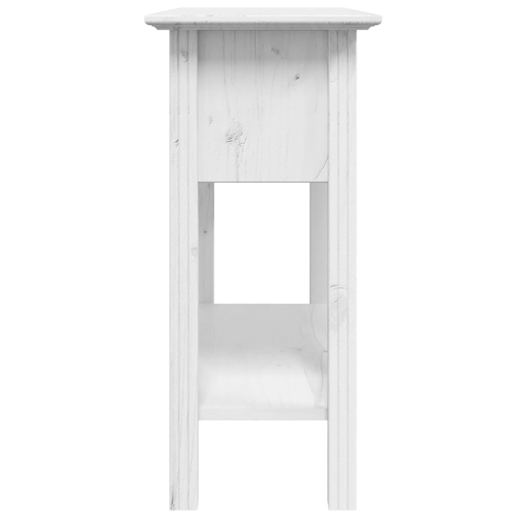 Avlastningsbord konsollbord Hvit BODO 91x35x74 cm heltre furu