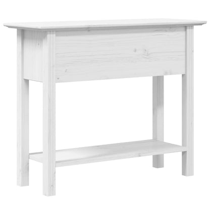Avlastningsbord konsollbord Hvit BODO 91x35x74 cm heltre furu