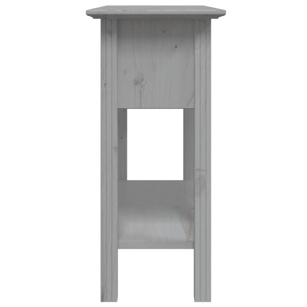 Avlastningsbord konsollbord Grå BODO 91x35x74 cm heltre furu