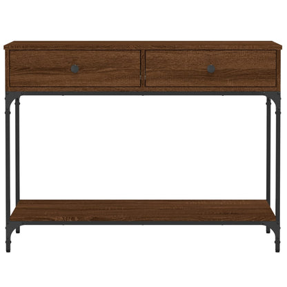 Avlastningsbord konsollbord Brun Eik 100x34,5x75 cm