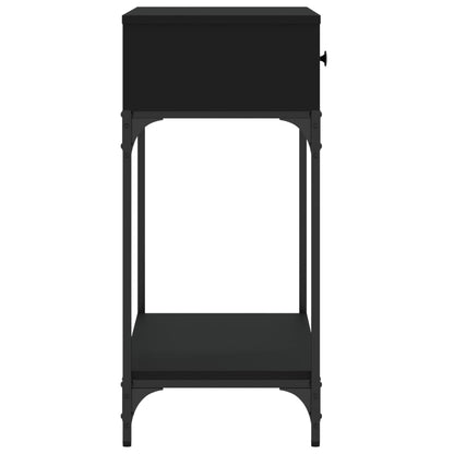 Avlastningsbord Konsollbord Svart 75x34,5x75 cm
