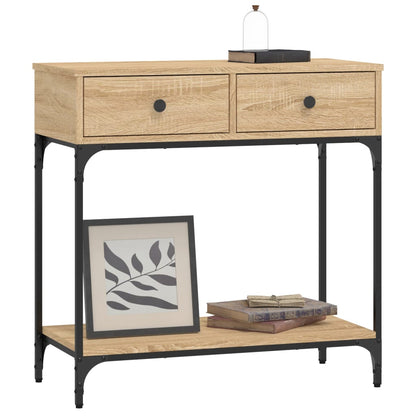 Avlastningsbord Konsollbord Sonoma Eik 75x34,5x75 cm