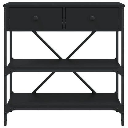 Avlastningsbord Konsollbord Svart 75x34,5x75 cm