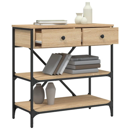 Avlastningsbord Konsollbord Sonoma Eik 75x34,5x75 cm