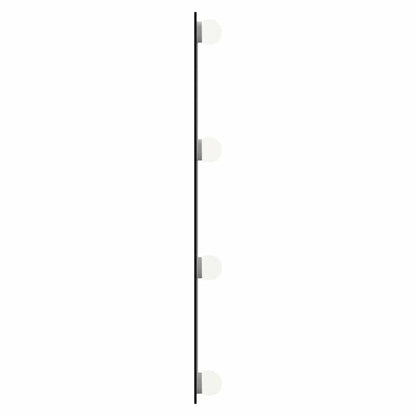 Veggspeil med LED-lys 30x60 cm glass rektangel