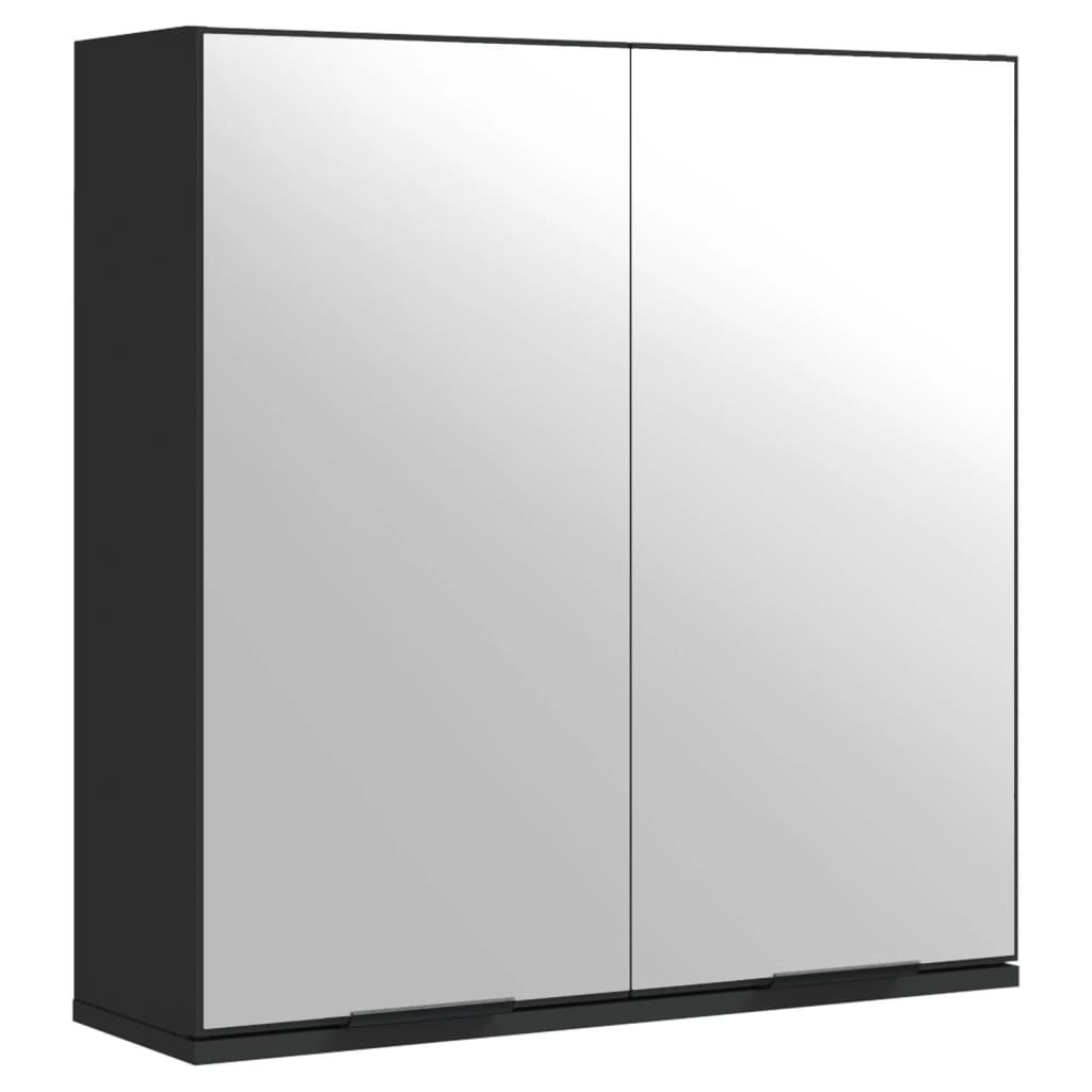 Baderomsspeil Svart 64x20x67 cm