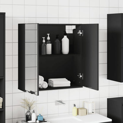 Baderomsspeil Svart 64x20x67 cm