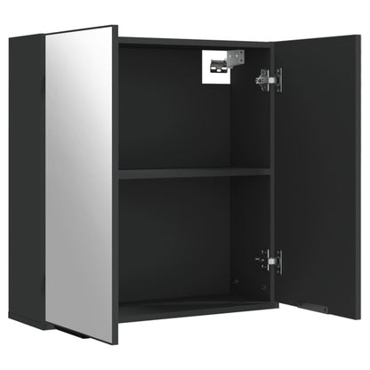 Baderomsspeil Svart 64x20x67 cm