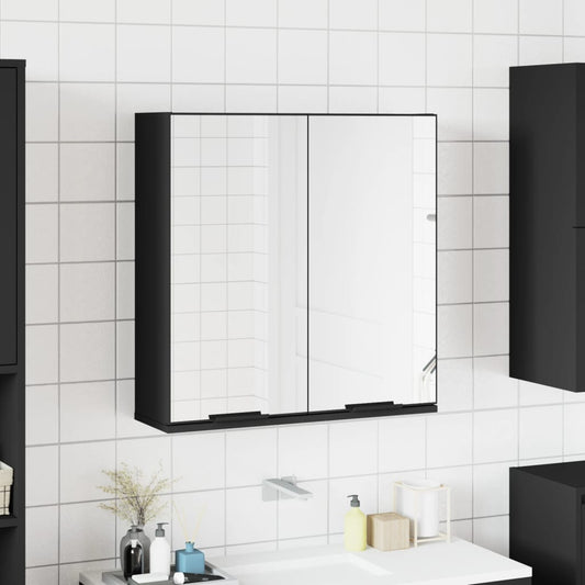 Baderomsspeil Svart 64x20x67 cm