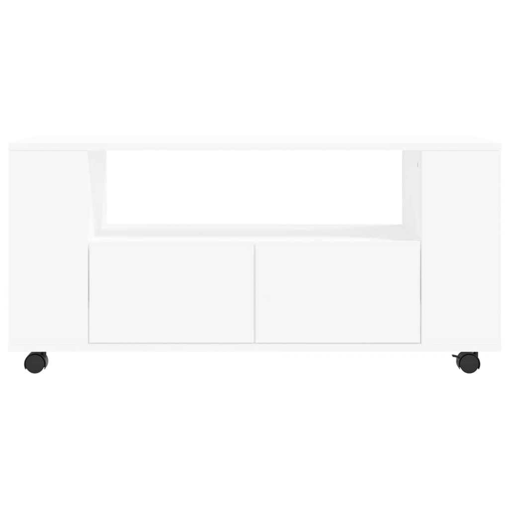 TV-Møbel Hvit TV-benk 102x34,5x43 cm