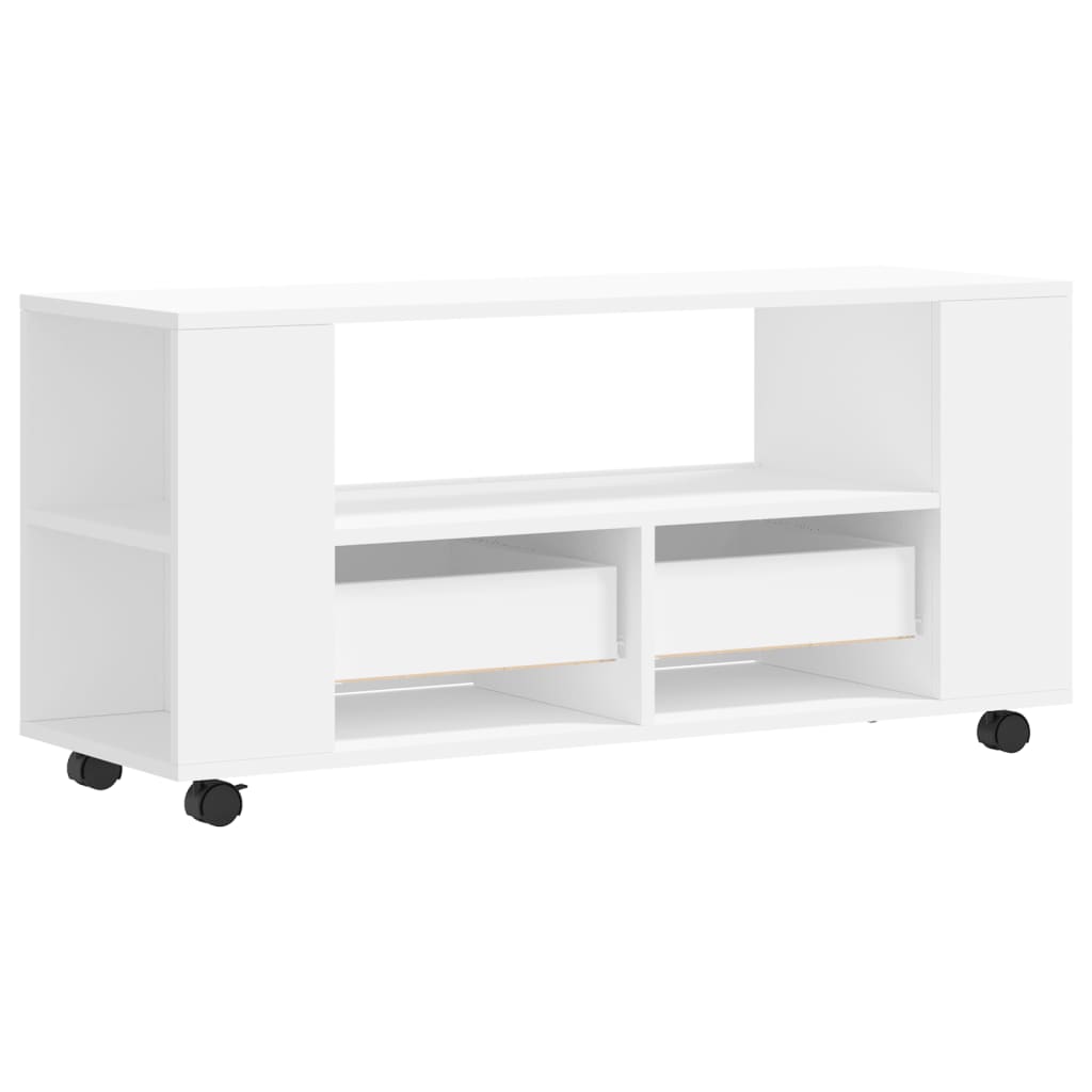 TV-Møbel Hvit TV-benk 102x34,5x43 cm