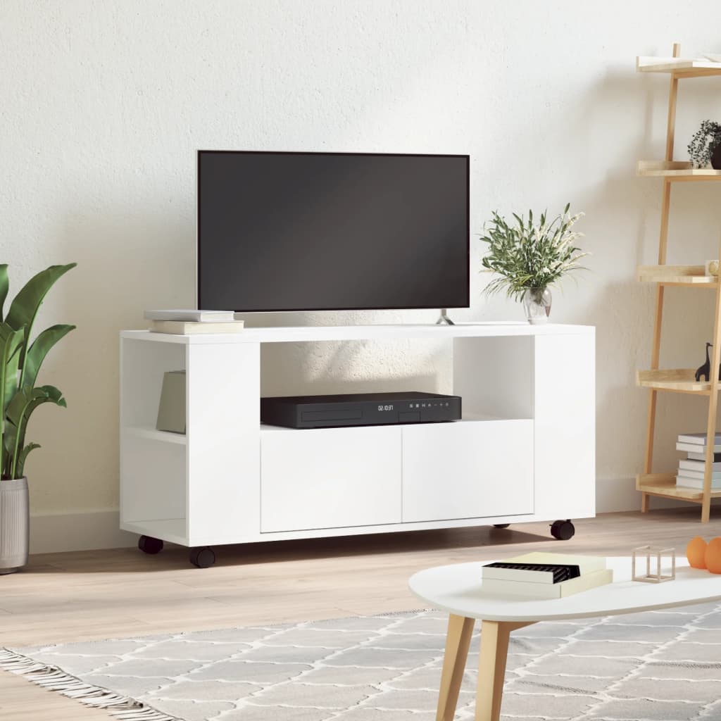 TV-Møbel Hvit TV-benk 102x34,5x43 cm