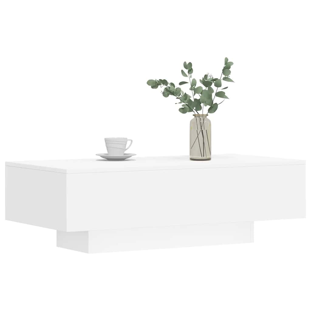 Salongbord Sofabord Hvit 100x49,5x31 cm