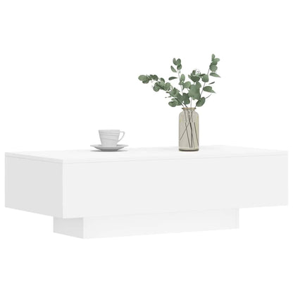 Salongbord Sofabord Hvit 100x49,5x31 cm