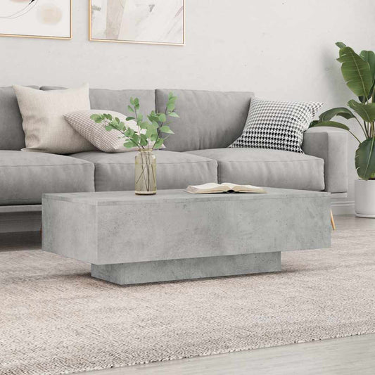 Salongbord Sofabord Betonggrå 100x49,5x31 cm