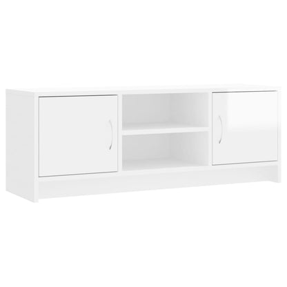 TV-Møbel Høyglans Hvit TV-benk 102x30x37,5 cm
