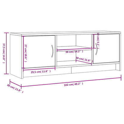 TV-Møbel Sonoma Eik TV-benk 102x30x37,5 cm