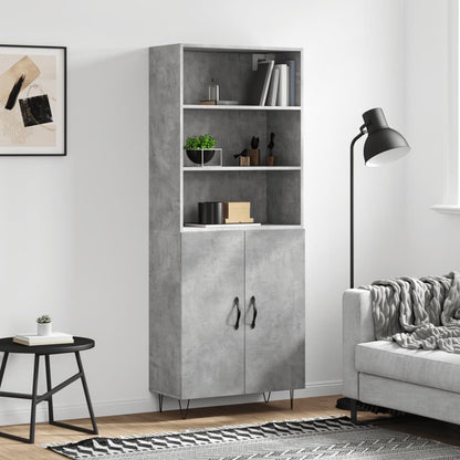 Skap Betonggrå 69,5x34x180 cm