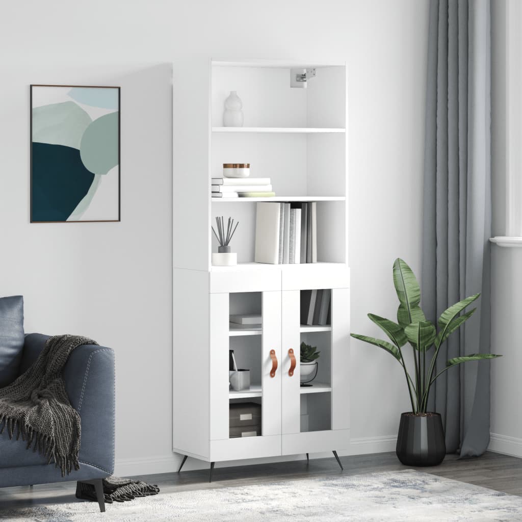 Skap Hvit 69,5x34x180 cm